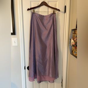 Vintage Oscar dela Renta Purple floor length skirt